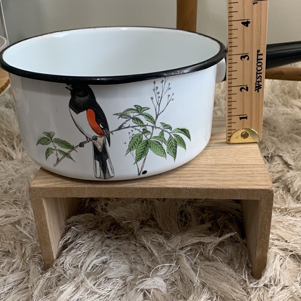 Delano Studios Dela-Ware Hand Colored Bird Pot Vintage Retro - Picture 16 of 17